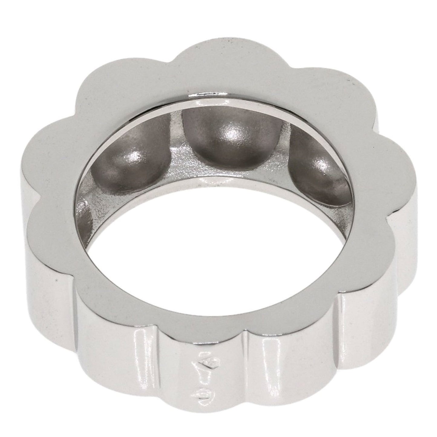 CHANEL Profield Camellia Ring in 18K White Gold for Women