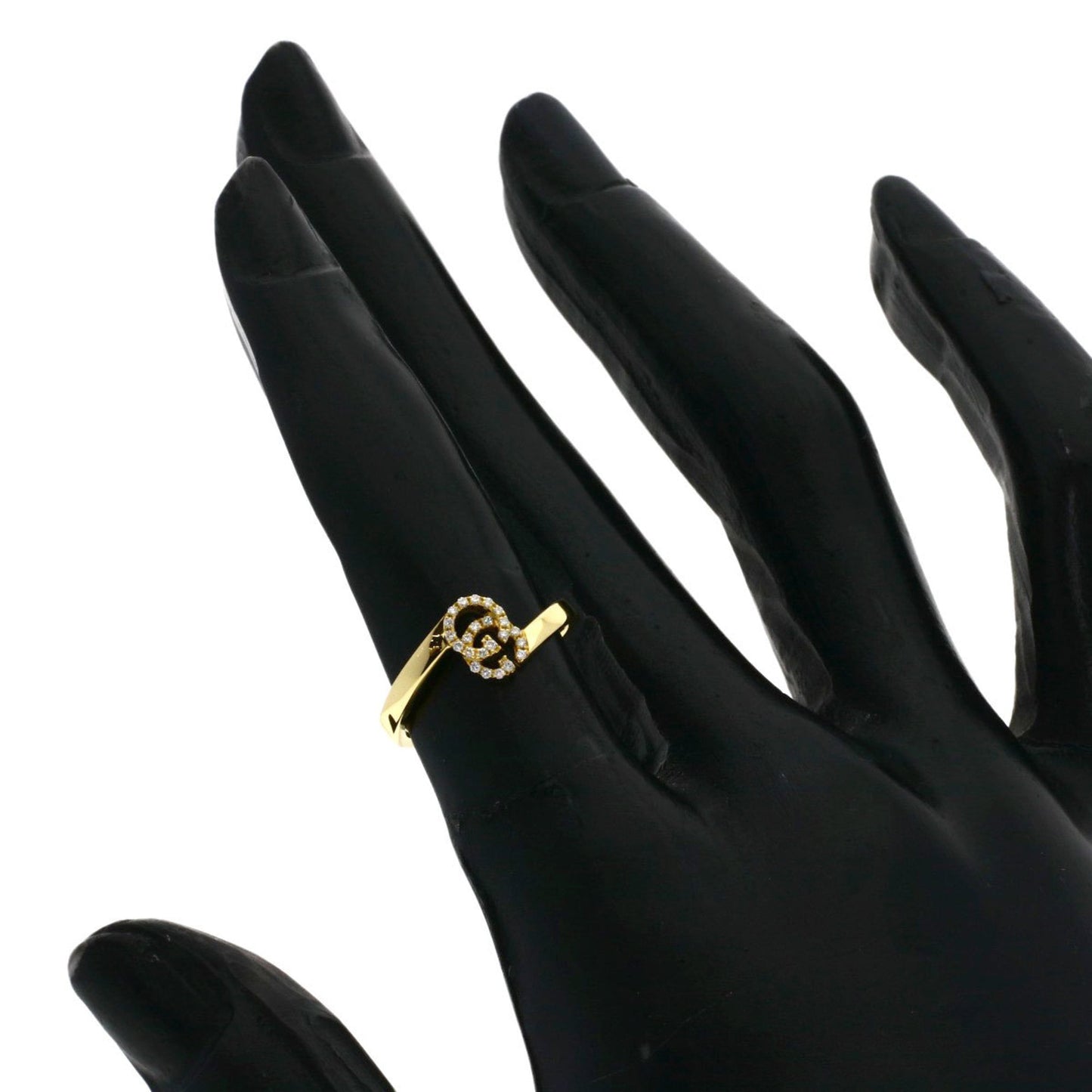 Gucci GG Running Diamond #7 Ring in 18K Yellow Gold for Women