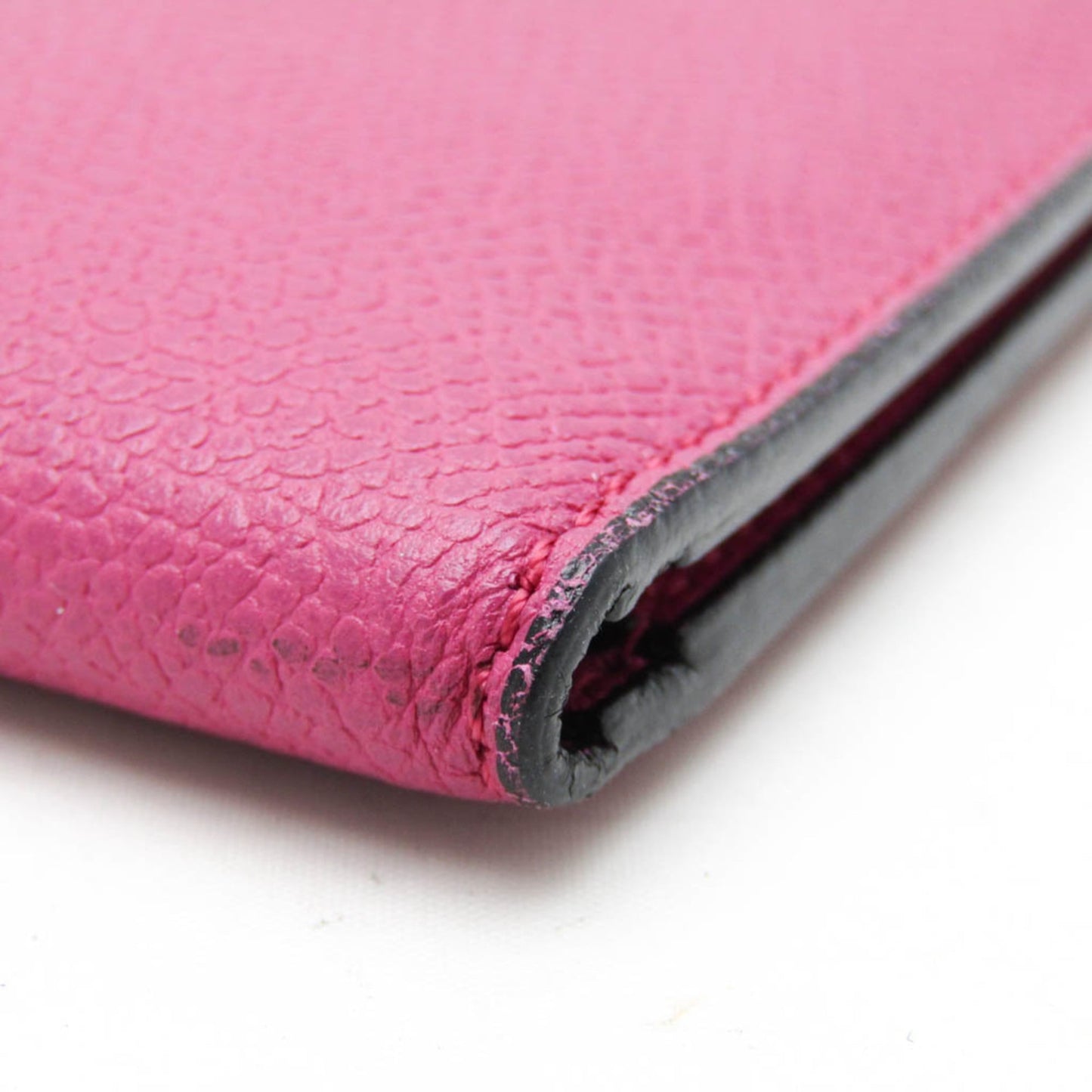 Valextra Women's Leather Long Bill Wallet (bi-fold) Pink