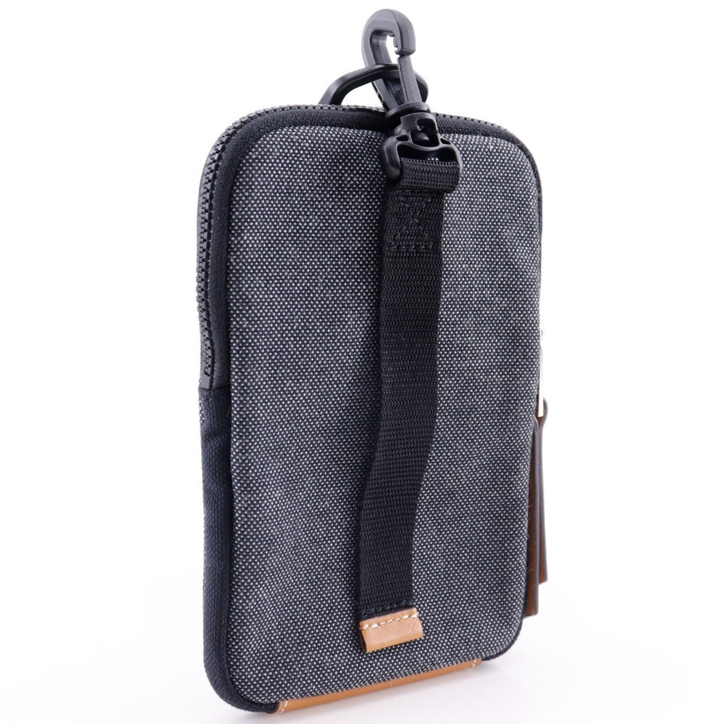 LOEWE Eye Loewe Nature Pouch Neck Phone Canvas Gray/Yellow Men's