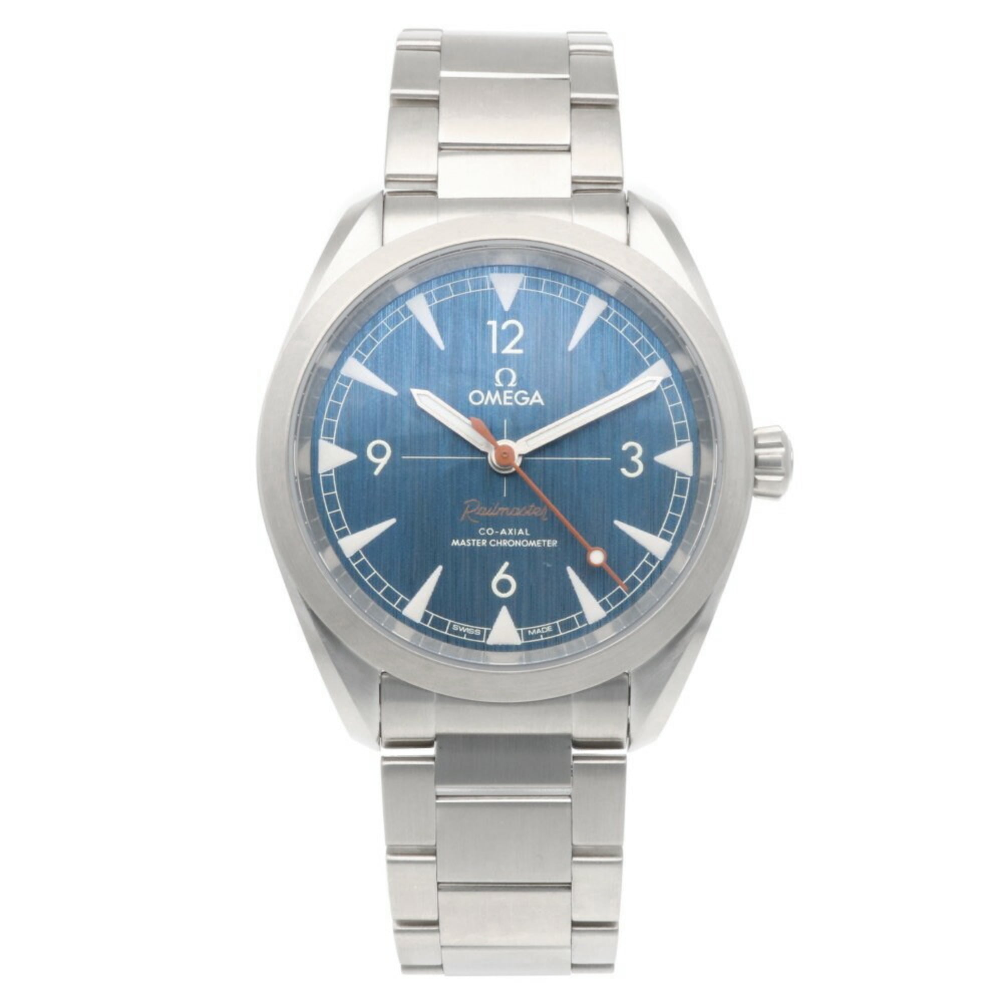 Omega Railstar watch, stainless steel automatic, men's OMEGA — Very Good