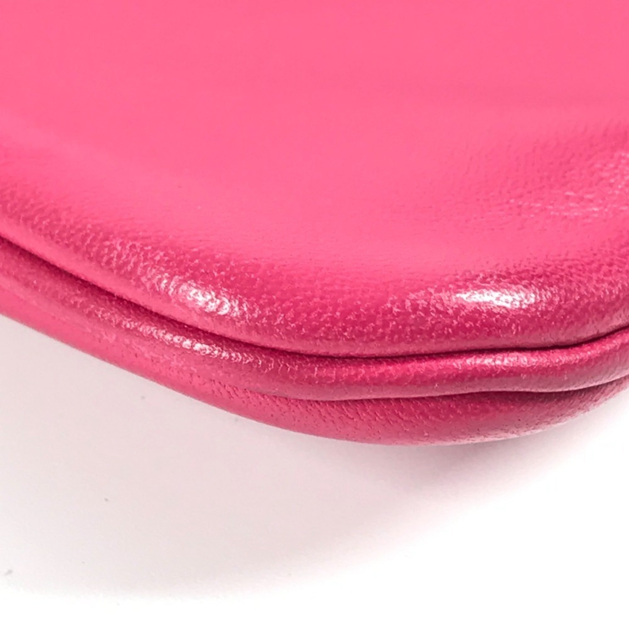 HERMES Bicolor Sac Aline Mini Pochette Shoulder Bag in Pink Leather — Like New