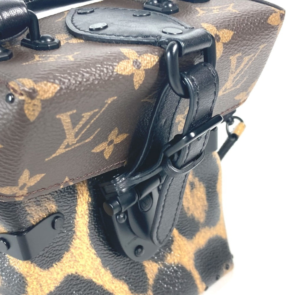 LOUIS VUITTON M43001 Monogram Reverse Leopard Camera Box Bag Shoulder Vanity Canvas Women's Brown G-241010-29 — Like New