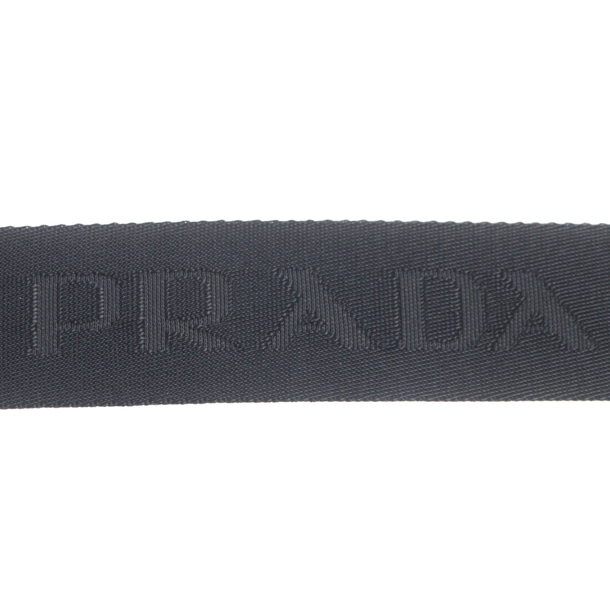 PRADA 2ZH194 Saffiano Leather Nylon Re-Nylon Triangle Logo Plate Smartphone Case Body Bag Black Silver Hardware Made in Italy Men's — Like New