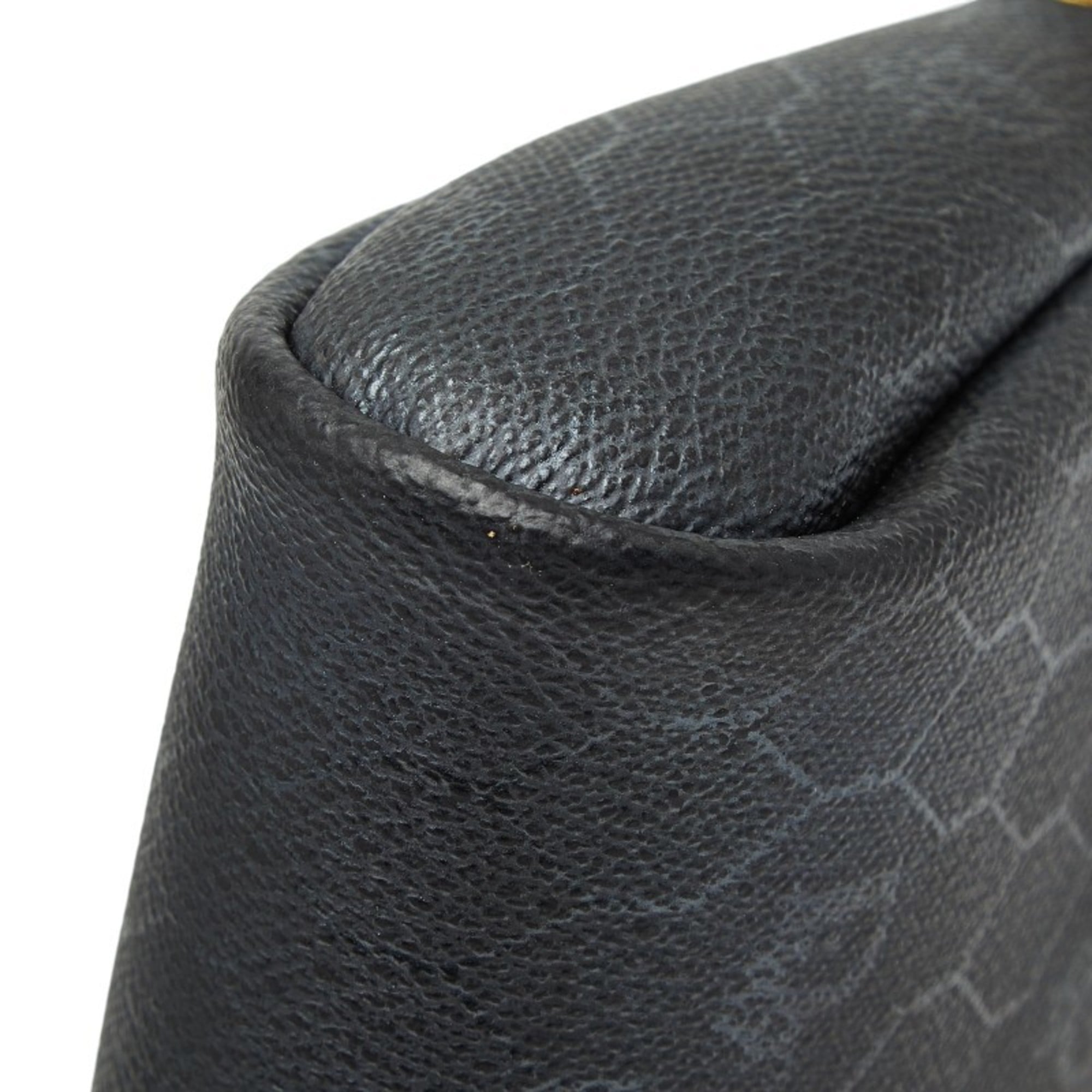 Christian Dior Dior Honeycomb Crossbody Chain Shoulder Bag Black Women's