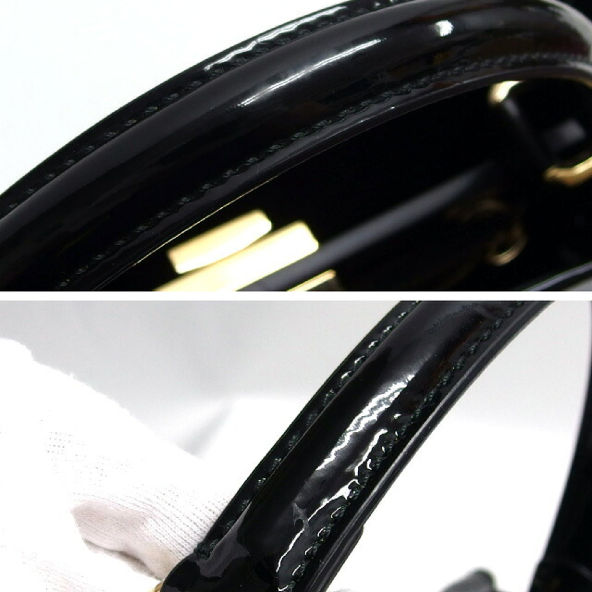Fendi Peekaboo Zucca Pattern Definer Patent Handbag — Like New