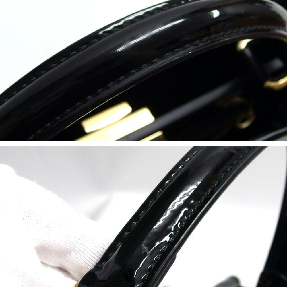 Fendi Peekaboo Zucca Pattern Definer Patent Handbag — Like New