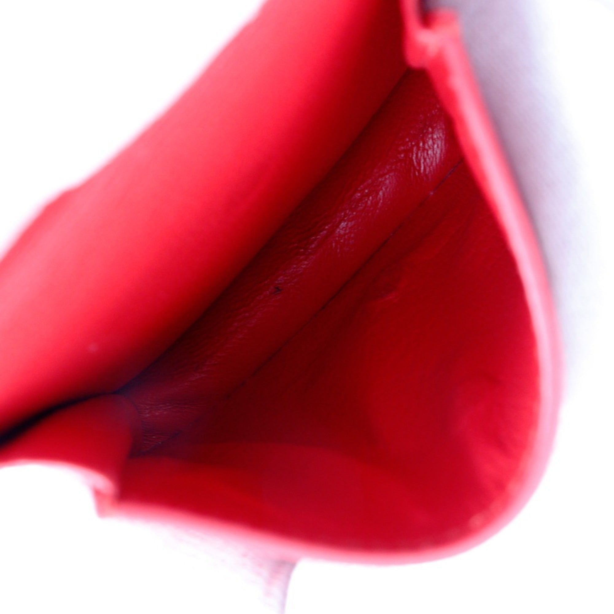 BALENCIAGA BB Bi-fold Wallet 601474 Leather Red Snap Button Logo Women's S140825867