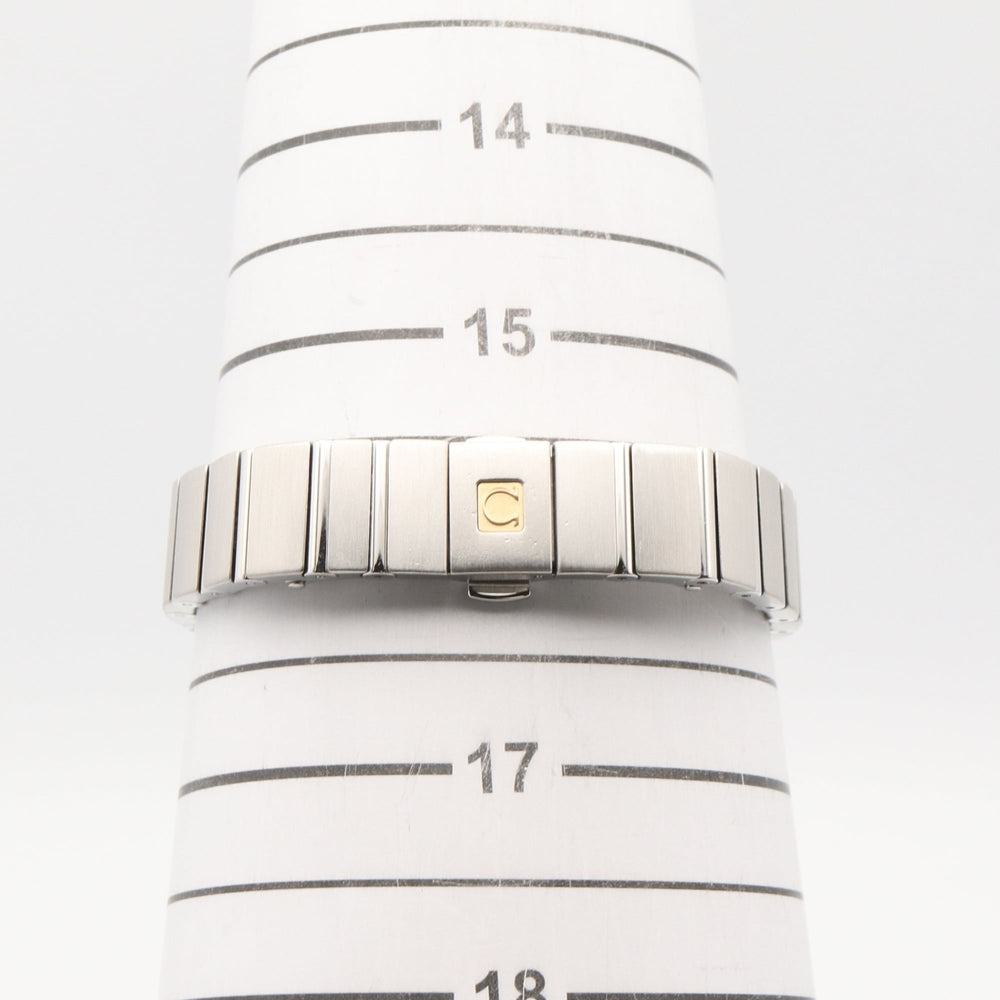 Omega Constellation 12-Diamond Watch, 18K Yellow Gold Stainless Steel, Diamond, Ladies', White/White Mother-of-Pearl, 123.20.24.60.55.006 — Very Good