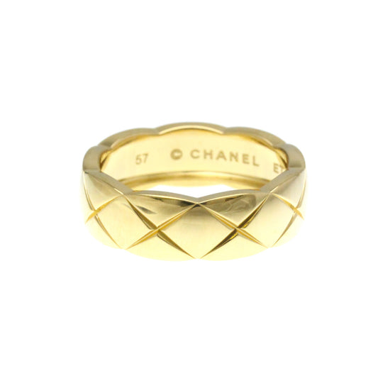 Chanel Coco Crush Ring Medium Size Yellow Gold (18K) Fashion No Stone Band Ring Gold