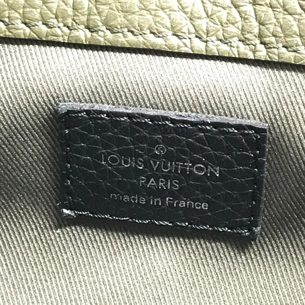 LOUIS VUITTON M55171 LV Logo Taurillon Noé Backpack Daypack Bag Drawstring Rucksack Leather Men's Women's Black — Like New