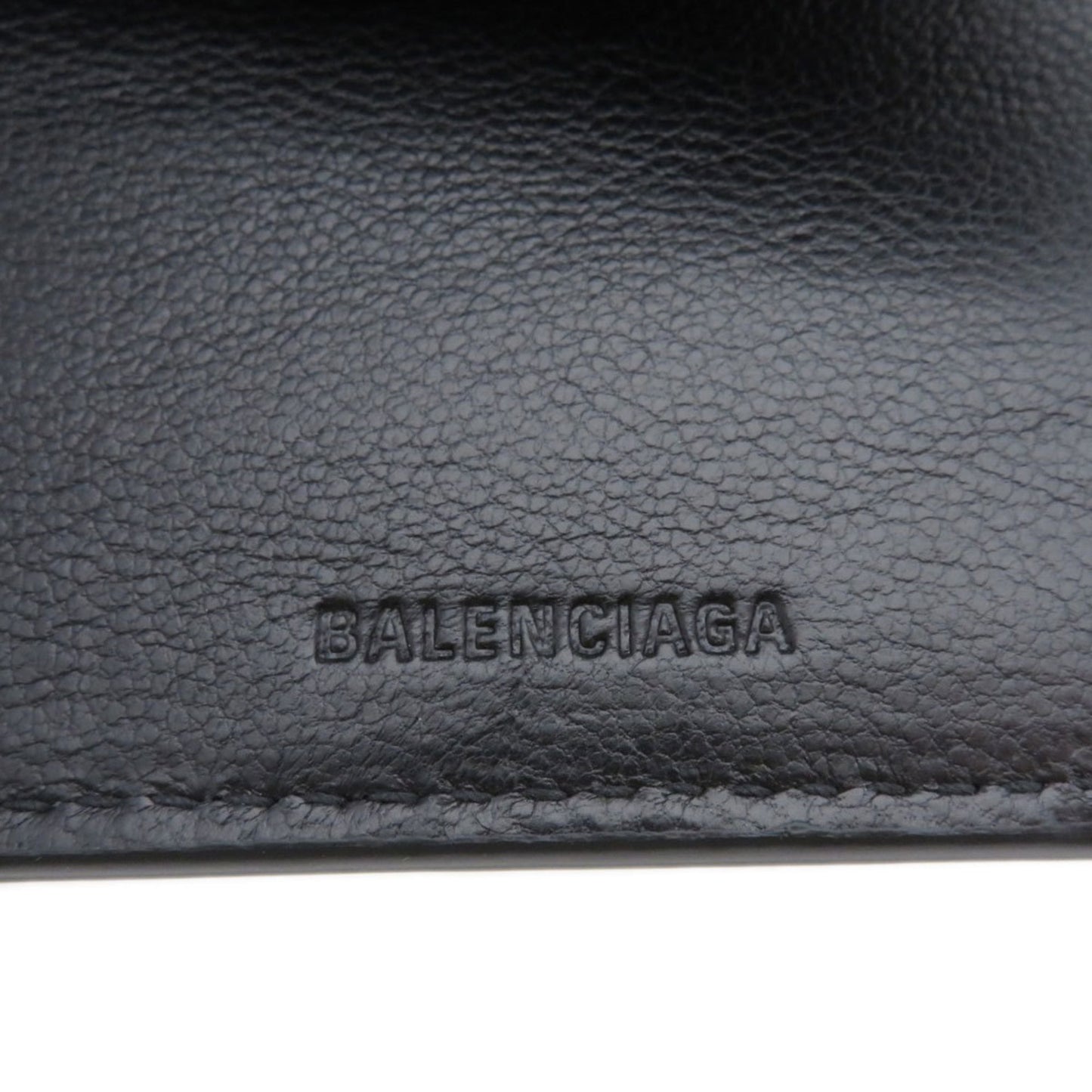 Balenciaga 594312 Motif Wallet Tri-fold Bi-fold Calfskin Women's