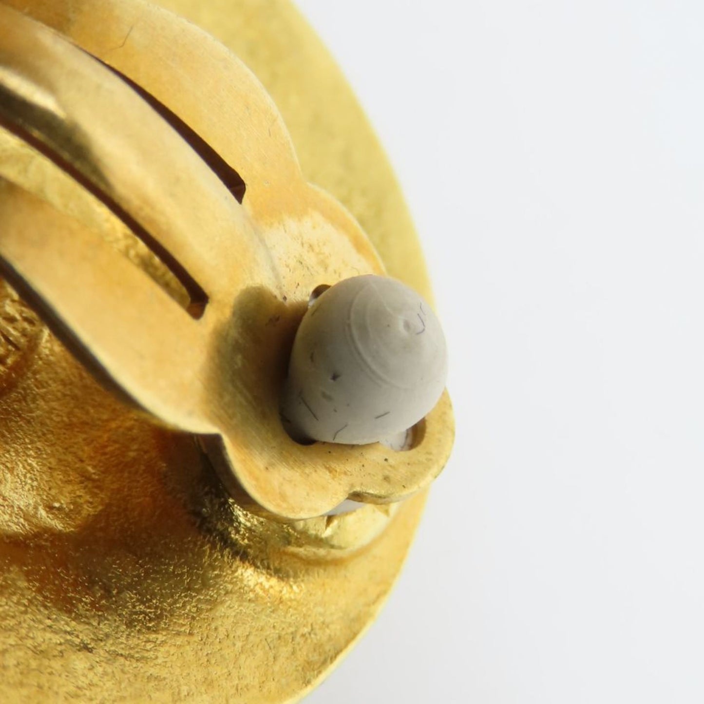 Chanel Coco Mark Metal Earrings, Gold Plated, 94A, Women's, CHANEL