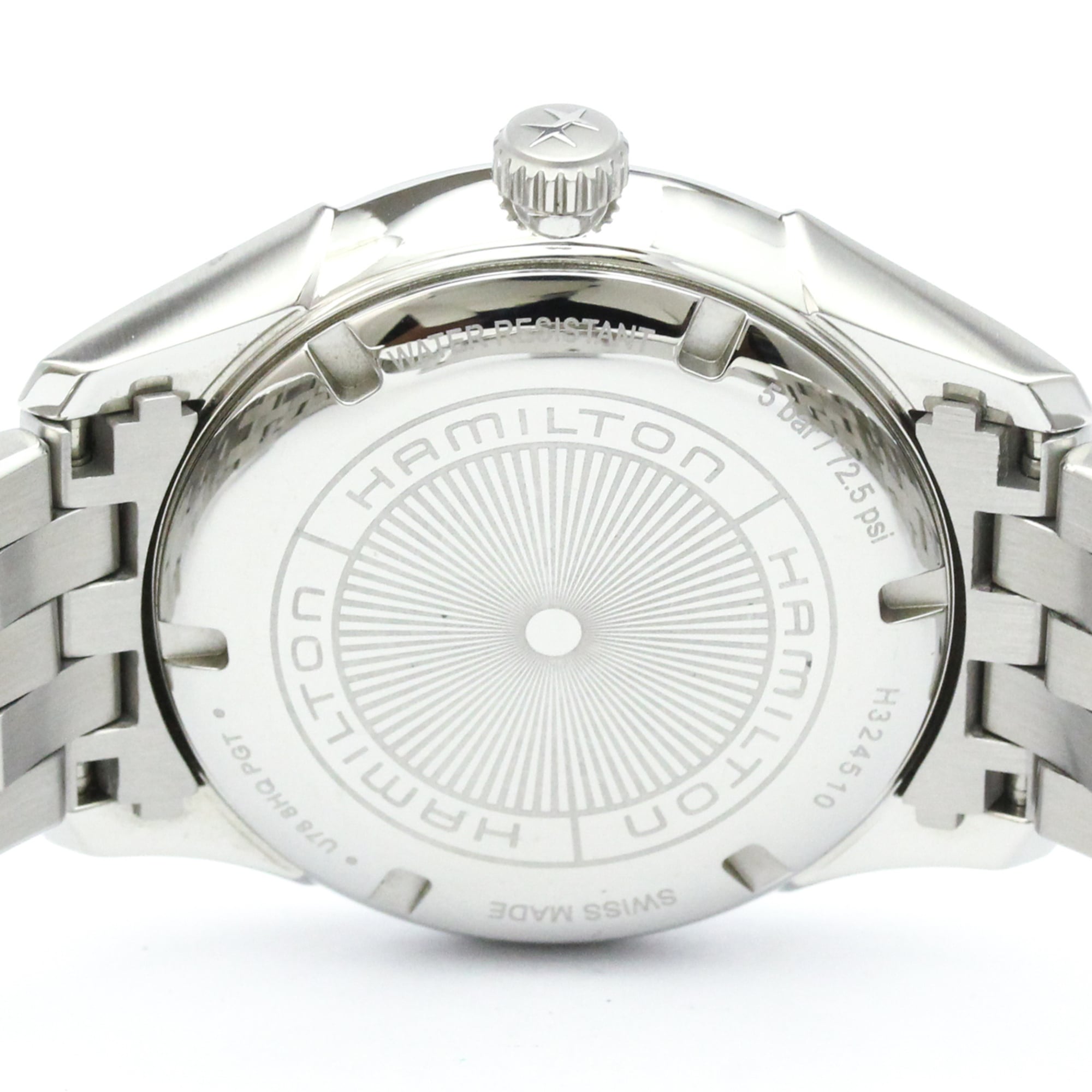 HAMILTON Jazzmaster Stainless Steel Quartz Mens Watch H32451141 Polished — Very Good