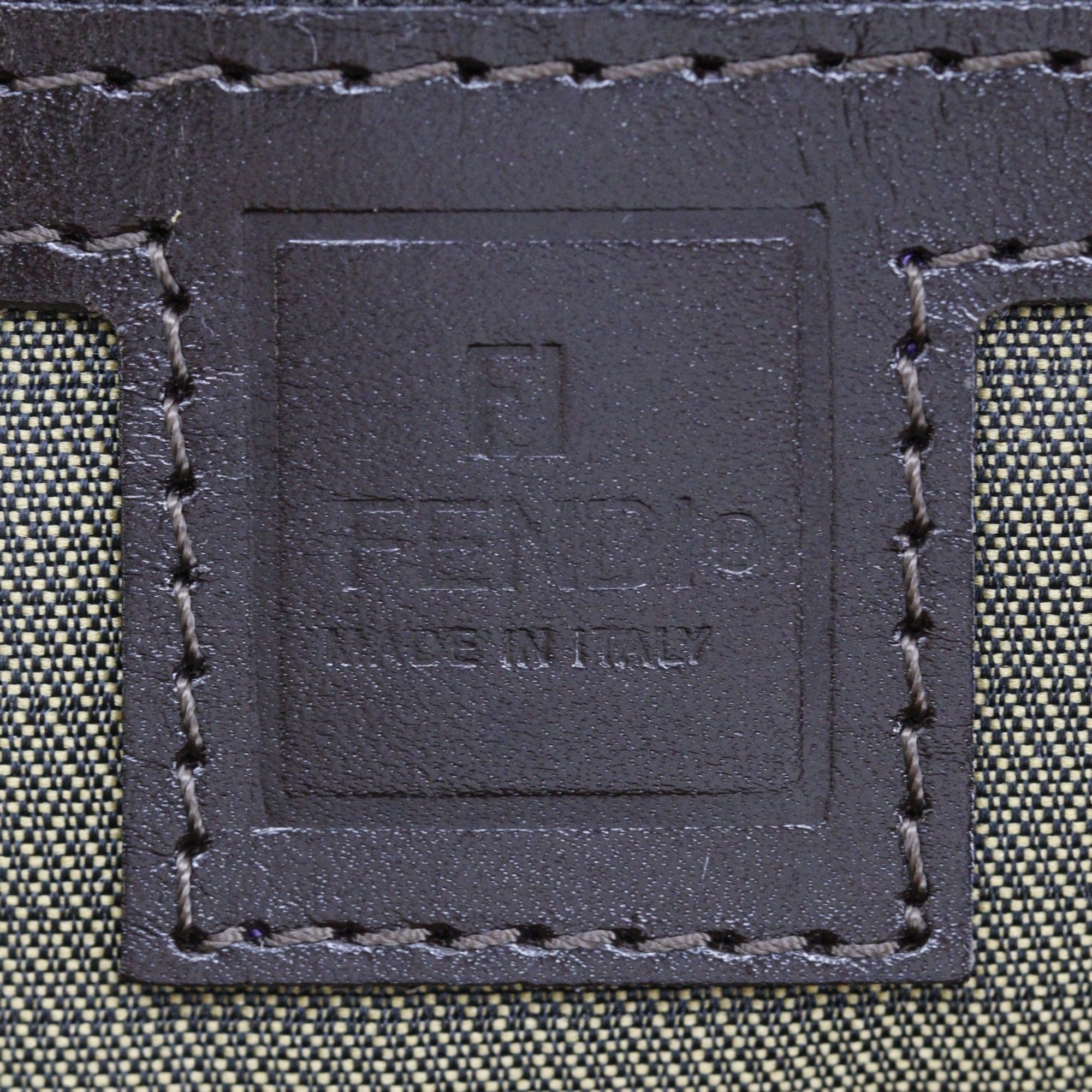 Fendi Zucca Business Bag, 2-Way Shoulder Nylon Canvas, Brown, 2-Way, A4 Size, Unisex — Like New