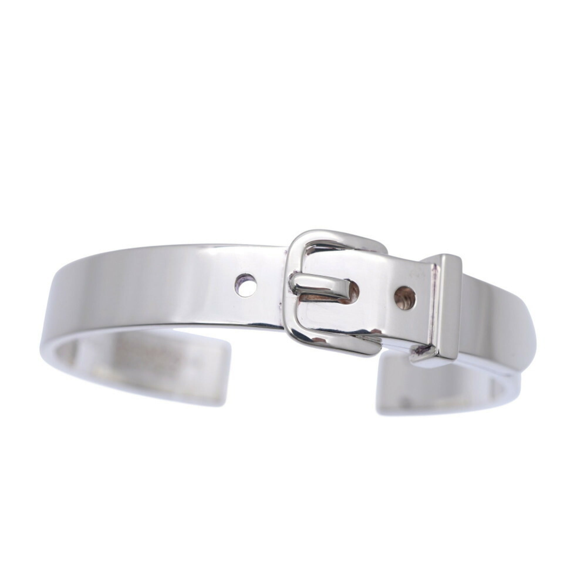 Hermes Boucle Cellier Bangle Silver 925 Bracelet 1059HERMES — Like New
