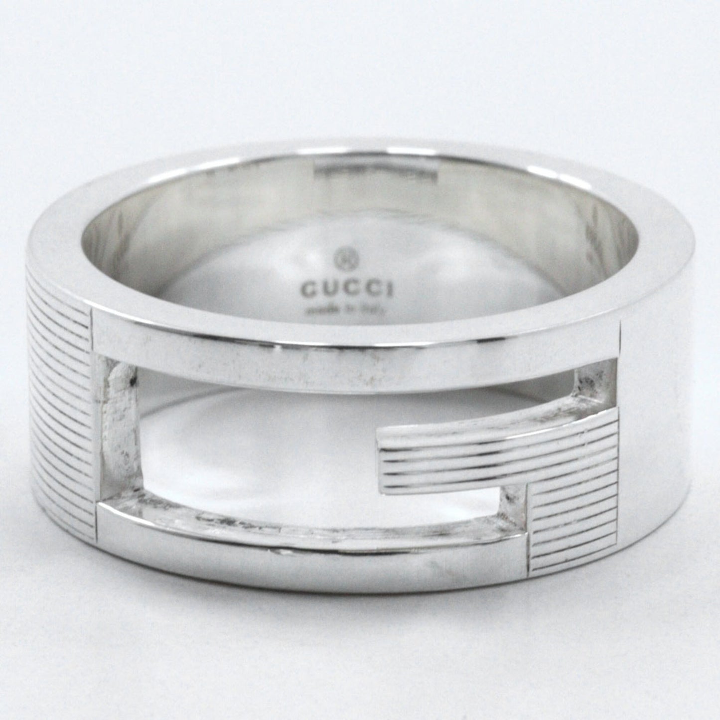 Gucci Branded G Ring, Size 13, 925 Sterling Silver, Approx. 7.9g, Women's, I213023109