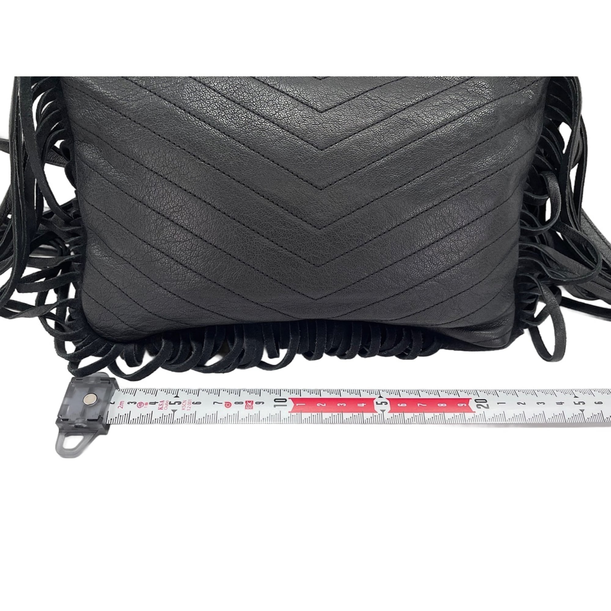Yves Saint Laurent leather shoulder bag, black — New - Store Return