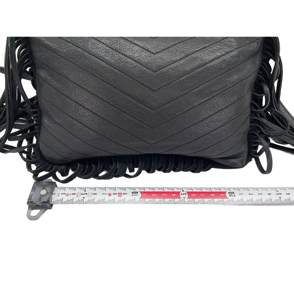Yves Saint Laurent leather shoulder bag, black — New - Store Return