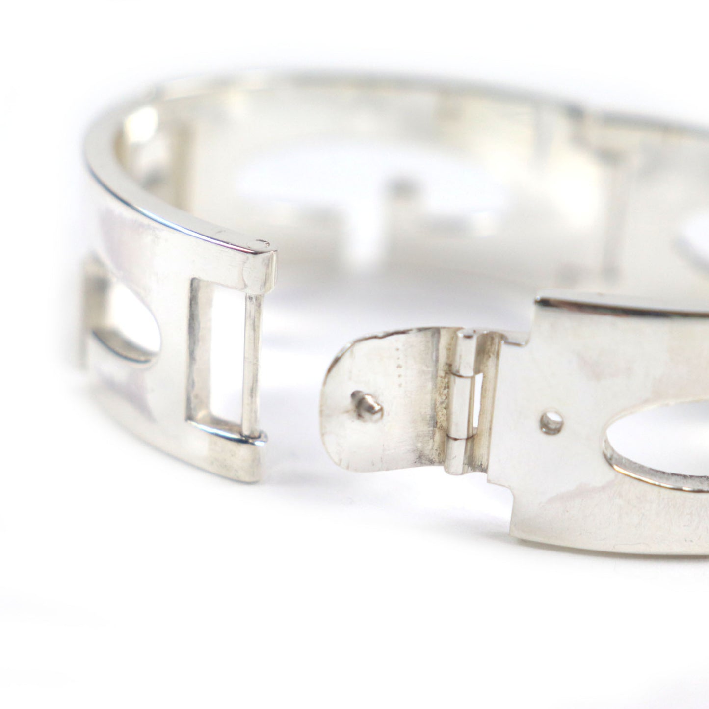 GUCCI Vintage Heavy Bracelet, 925 Silver, Tom Ford Era, G Logo, Made in Italy, Weight: 84.78g, Men's