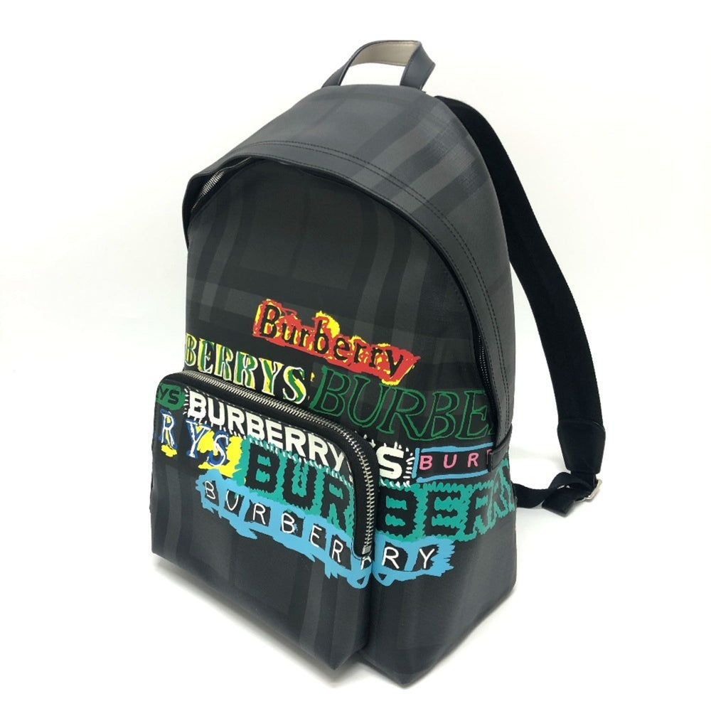 BURBERRY Burberry Graphic Check Backpack Bag Women's Grey — Like New