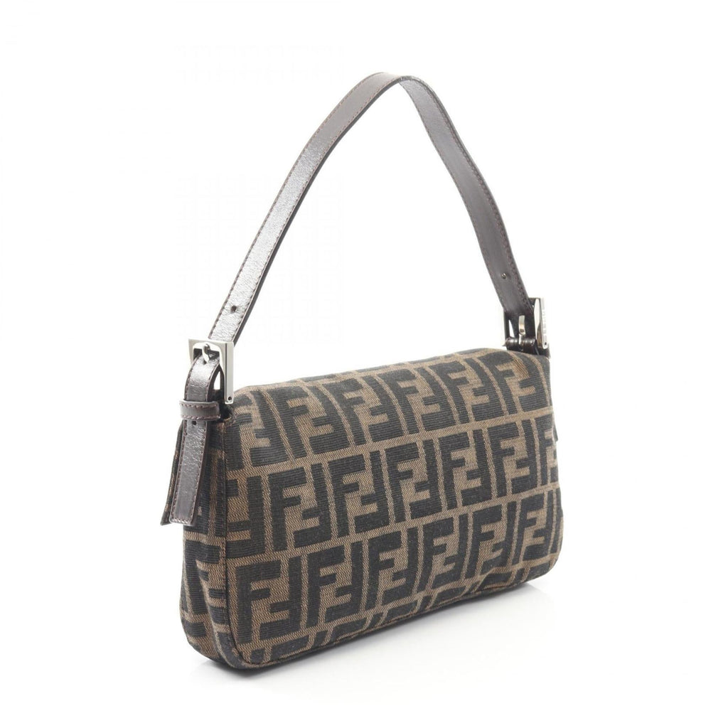 Fendi Mamma Bucket Zucca Handbag, Canvas and Leather, Women's, Brown