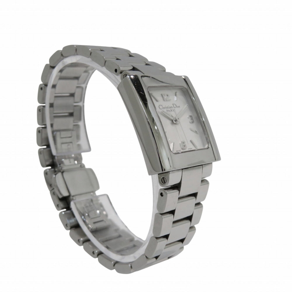 Christian Dior Riva watch, stainless steel, quartz, silver dial, D98-100 — Good