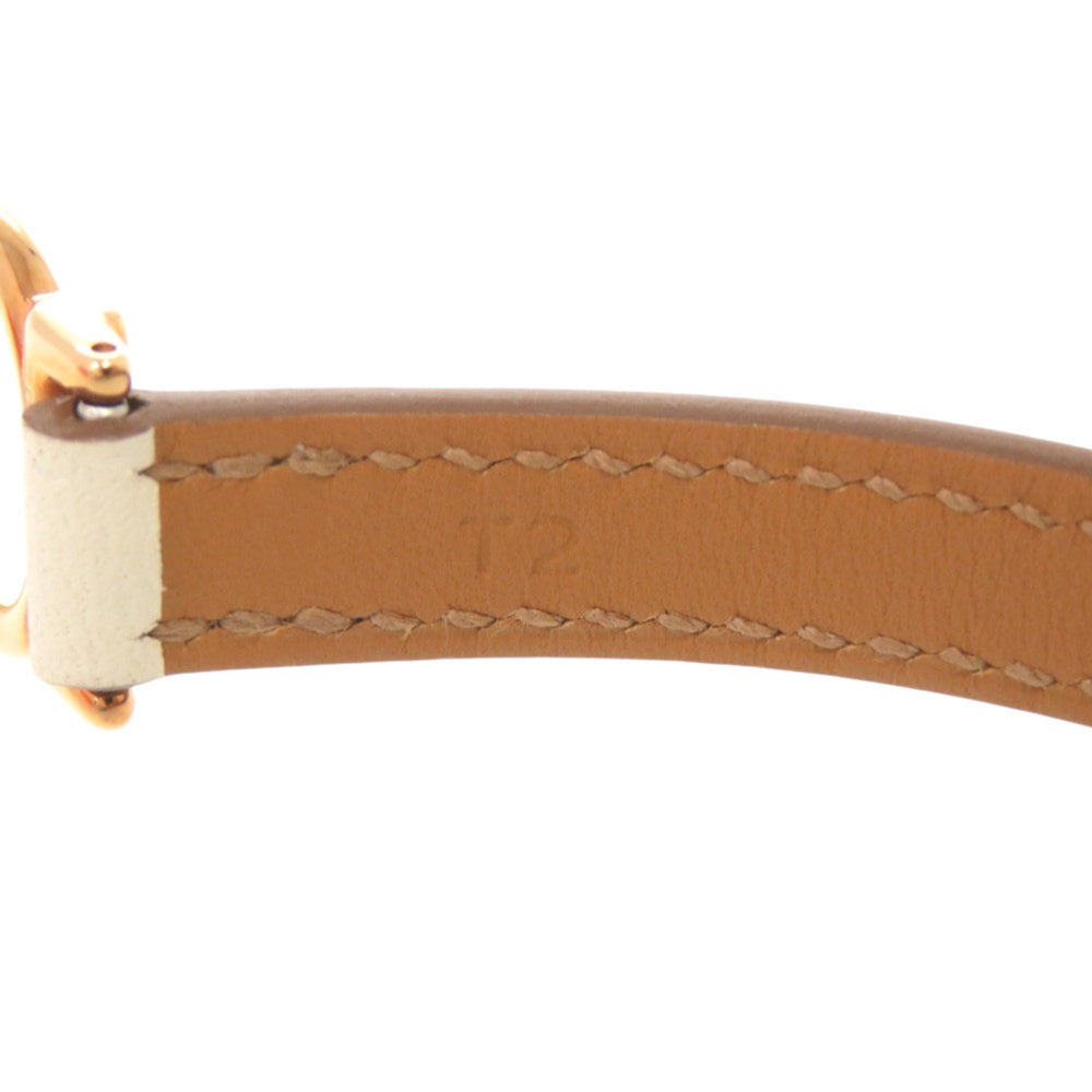 Hermes Croisière Veau Swift Nata Rose Gold Hardware K Stamp (Made in 2025) Bracelet Accessory 0331 HERMES — Like New