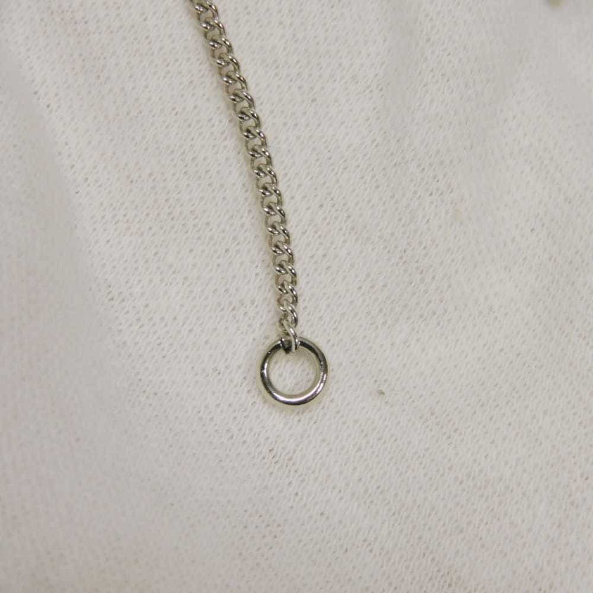 Chanel necklace, Coco Mark crystal rope circle lifesaver round rhinestone B19C CC mark clear AB0515 women's — Like New