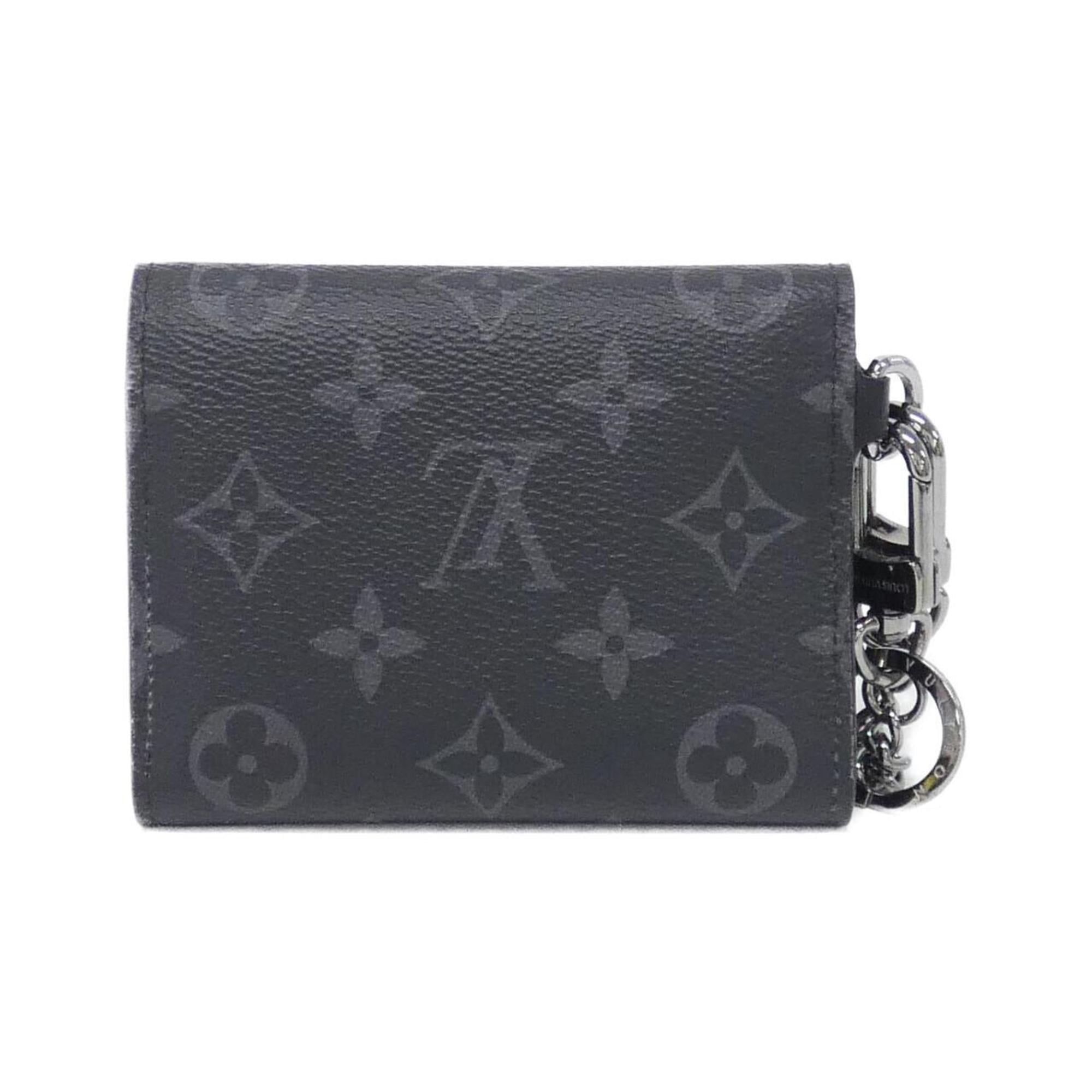 Louis Vuitton Monogram Eclipse Chain Compact Wallet M63510