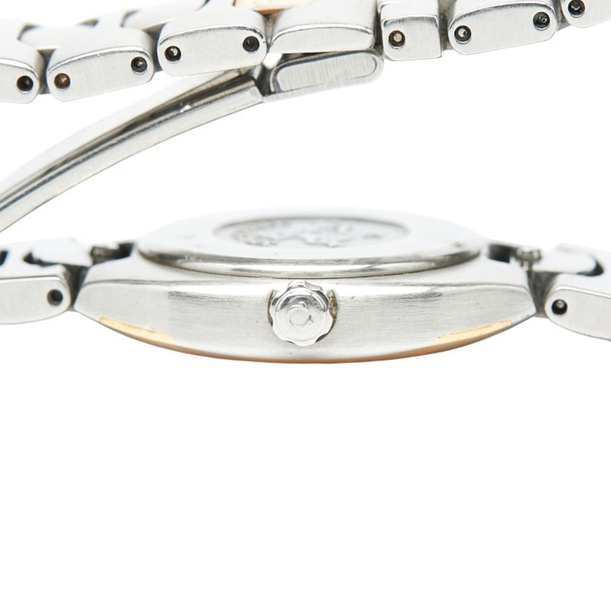 Omega Seamaster Polaris Quartz Watch, Gray Dial, Stainless Steel, Yellow Gold, Women's, OMEGA — Good