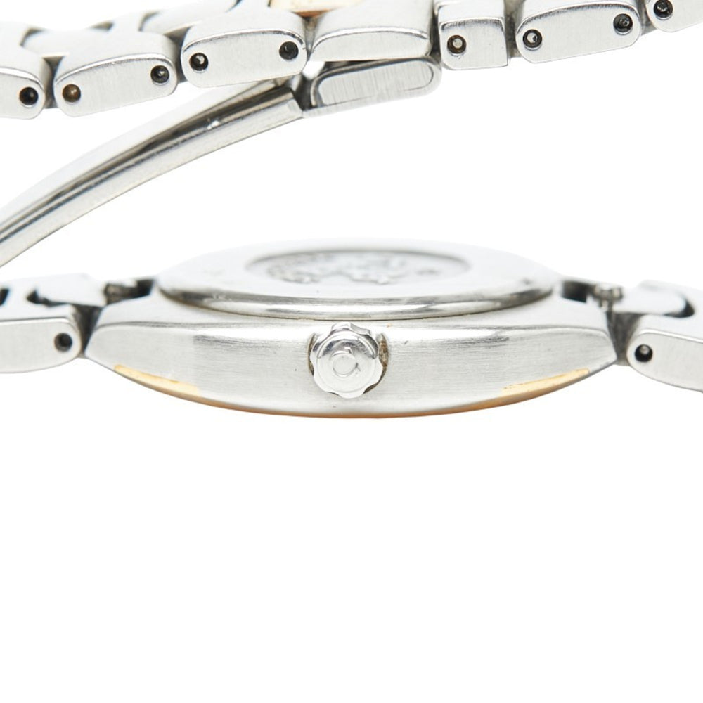Omega Seamaster Polaris Quartz Watch, Gray Dial, Stainless Steel, Yellow Gold, Women's, OMEGA — Good