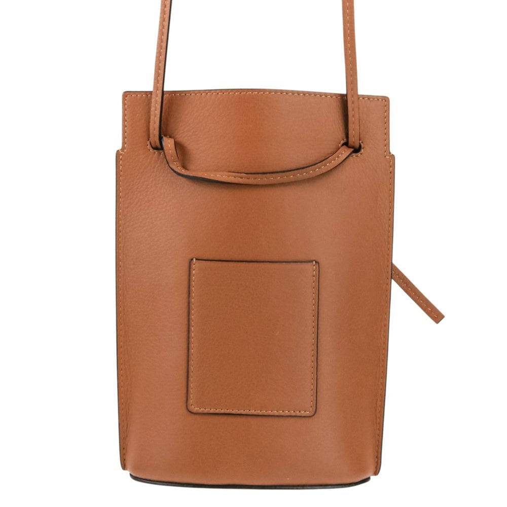 LOEWE Anagram Dice Pocket Leather Shoulder Bag 062304 Brown Women's — Like New