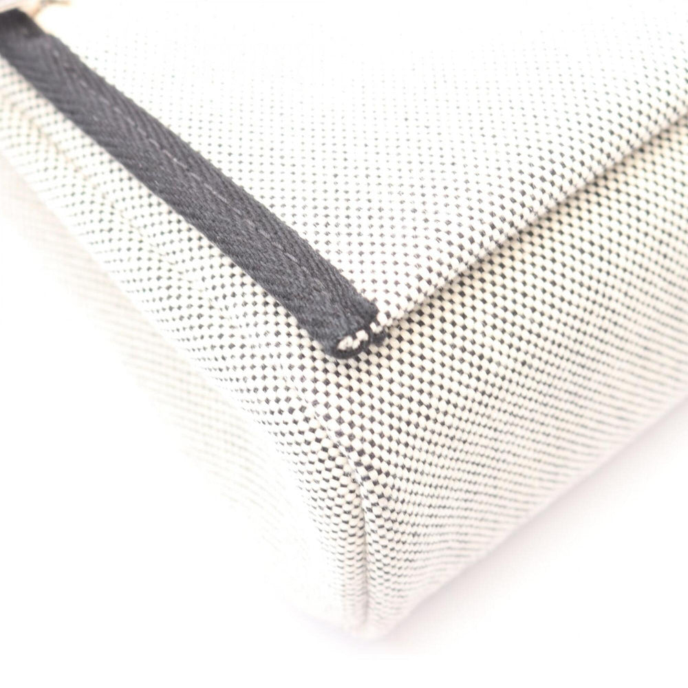 Hermes Herbag Zip Mini Shoulder Bag Handbag Canvas Leather Toile H Vache Hunter Women's Gray/Black — New - Store Return