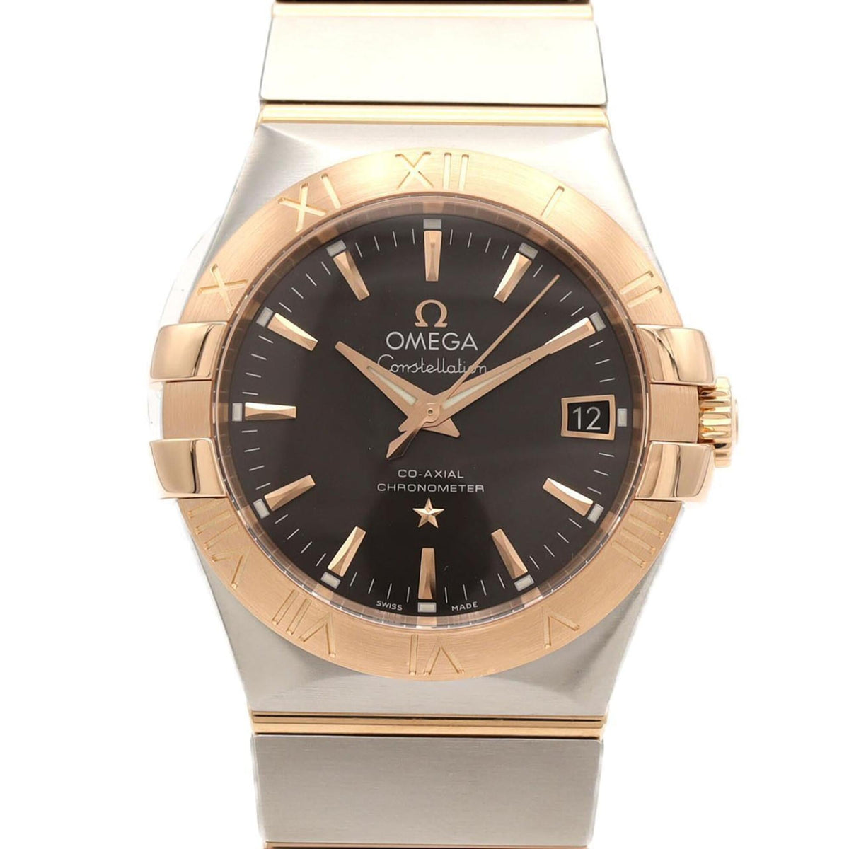 Omega Constellation Brushed RG Combination 123.20.35.20.06.002 SSxPG Automatic Watch — Very Good