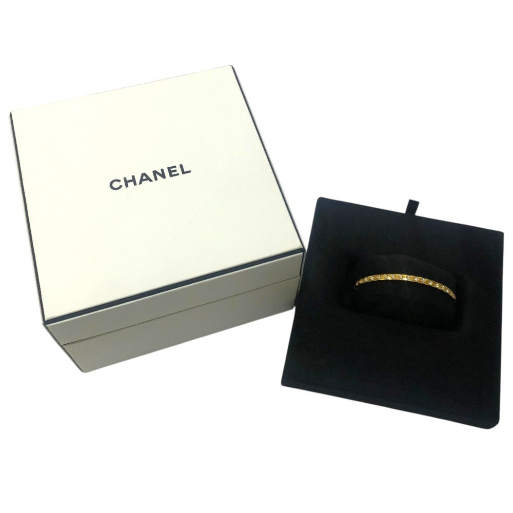 CHANEL J13080 18K Yellow Gold Coco Crush Collection Accessory Jewelry Full Diamond Bracelet Women's Like New — Like New