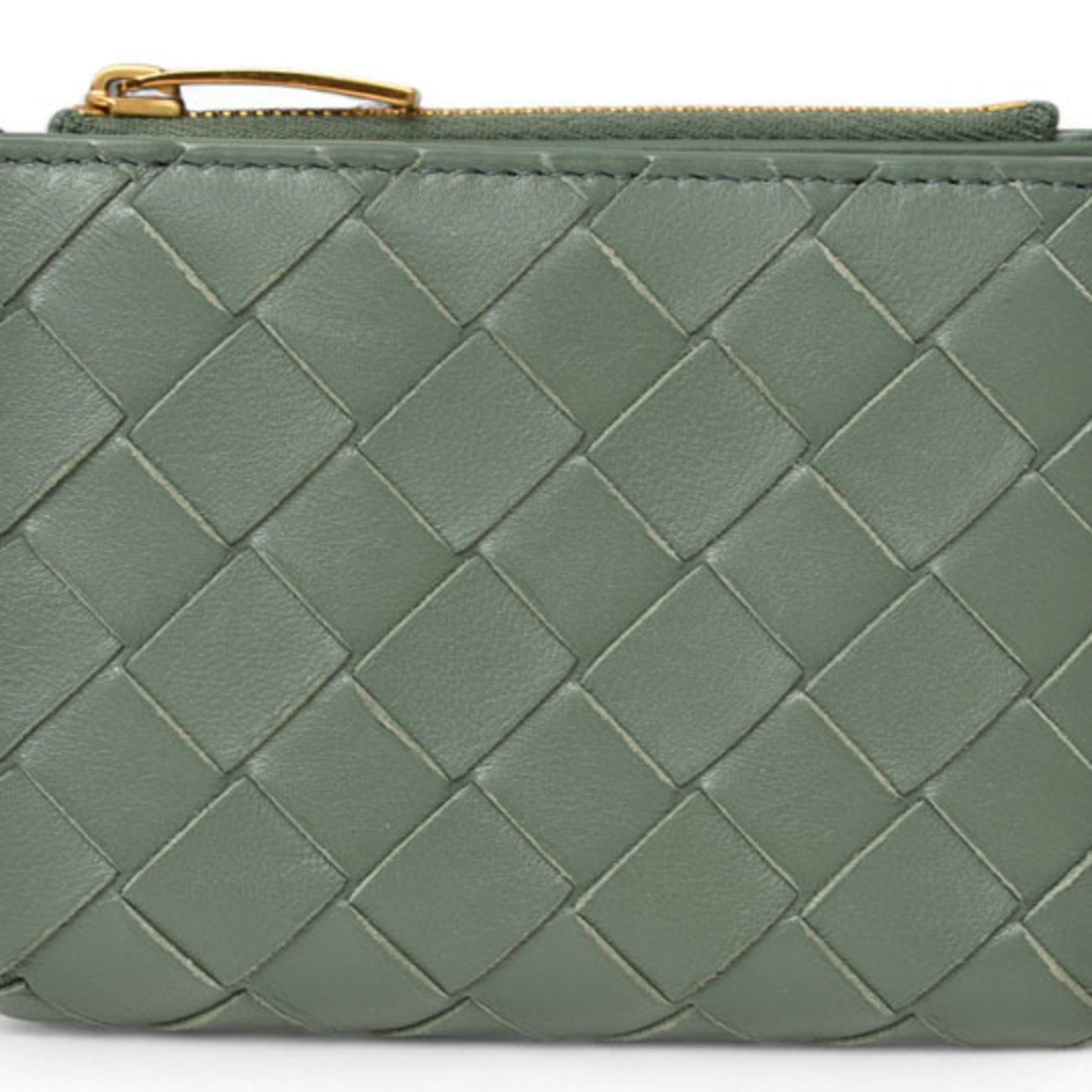 Bottega Veneta Bifold Mini Wallet 707601 Intrecciato Mint Green