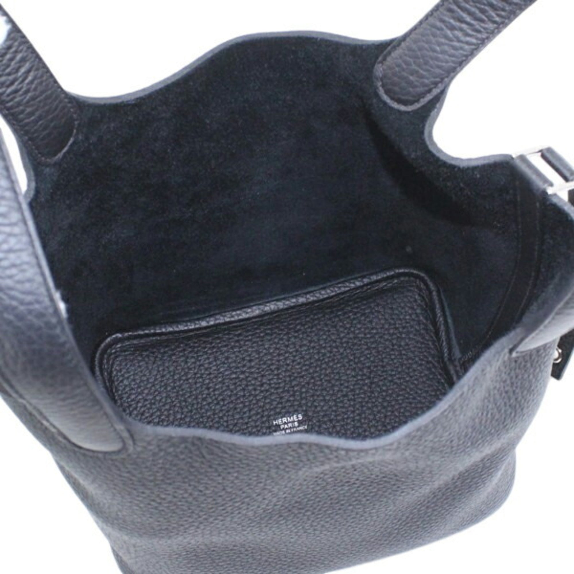 Hermes Picotin Lock PM 18 Handbag, Black, Taurillon Clemence Leather, HERMES Tote Bag, Women's T6165 — Like New