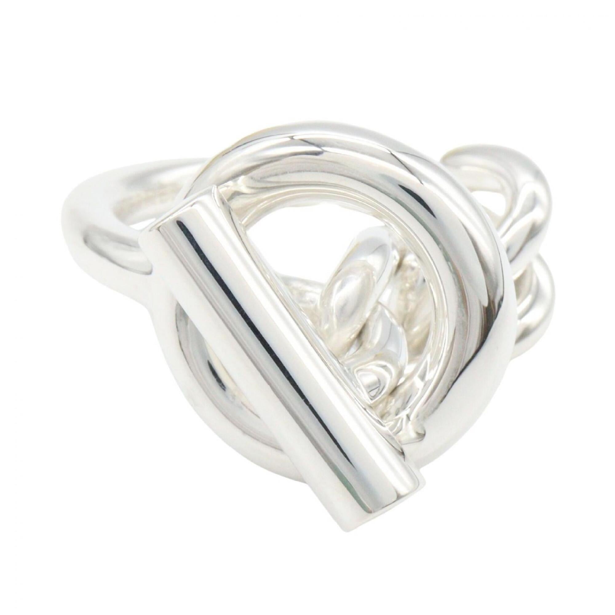 Hermes Croisette GM Ring - Sterling Silver 925 Women's Silver-tone Jewelry — Like New