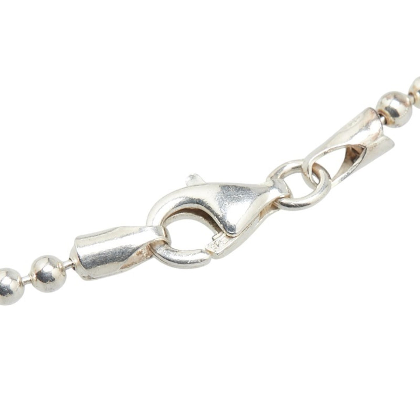 Gucci ball chain plate bracelet in SV925 silver for women.