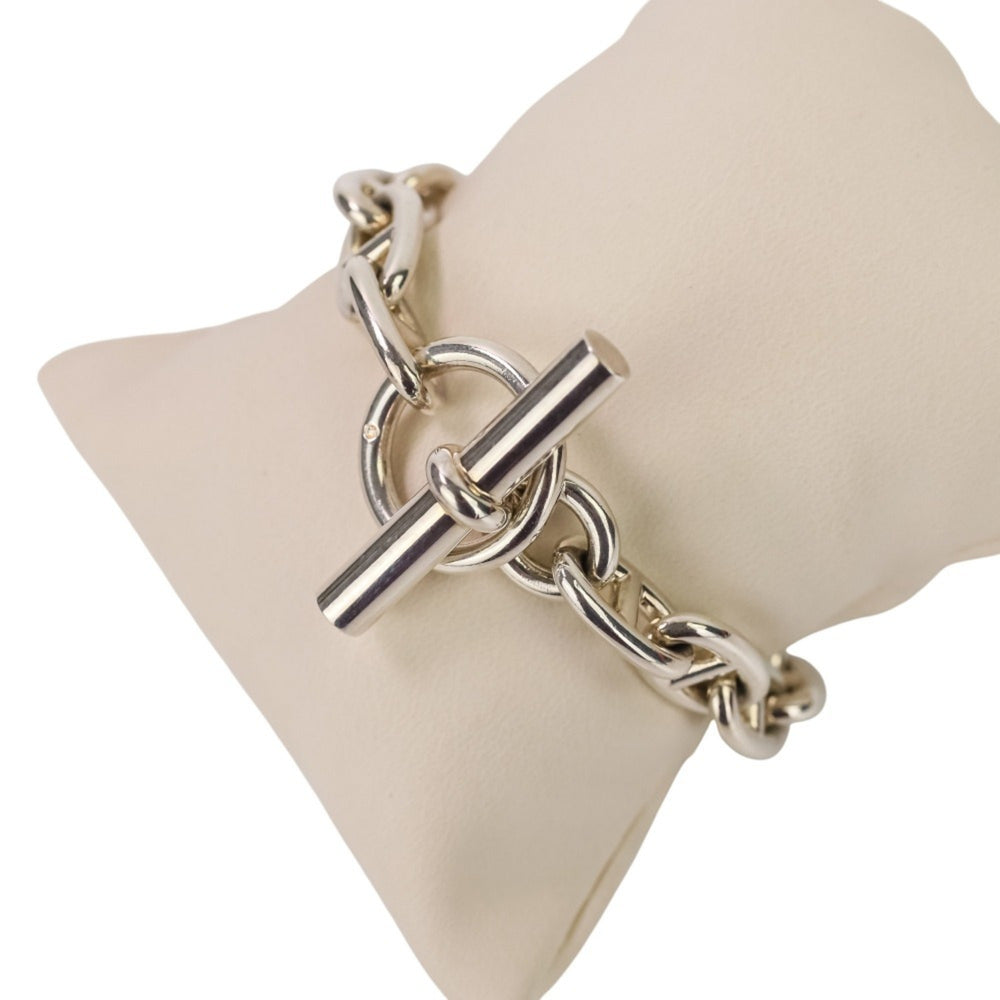HERMES Chaine d'Ancre MM 14-link bracelet, sterling silver 925, women's — Like New
