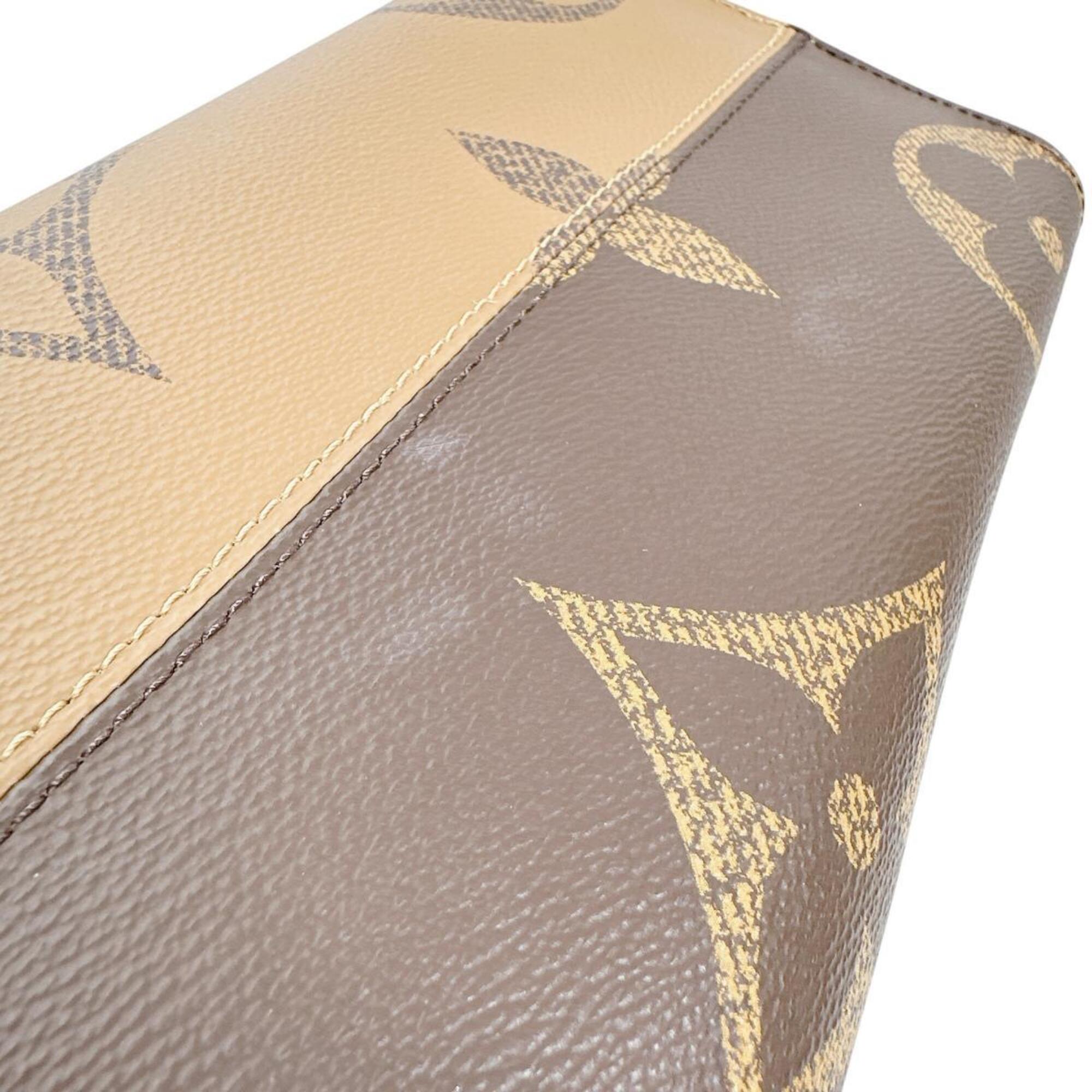 Louis Vuitton LOUIS VUITTON Tote Bag Handbag Monogram Giant Reverse OnTheGo MM M45321 Brown — Like New