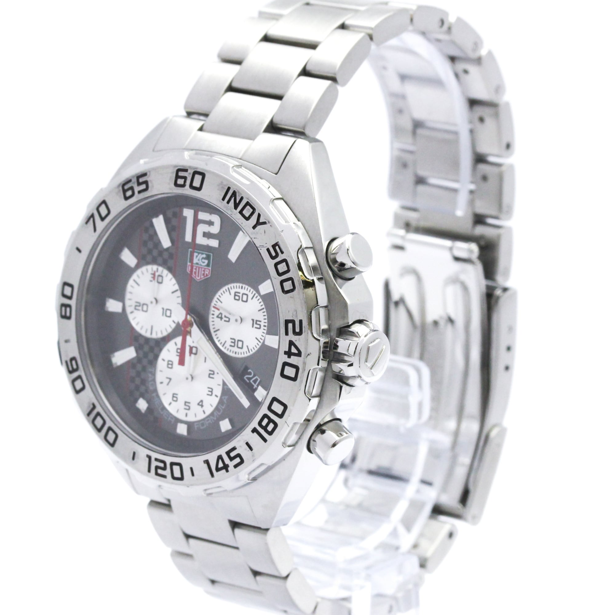 TAG HEUER Formula 1 Chronograph Steel Quartz Watch CAZ1114 Polished — Very Good