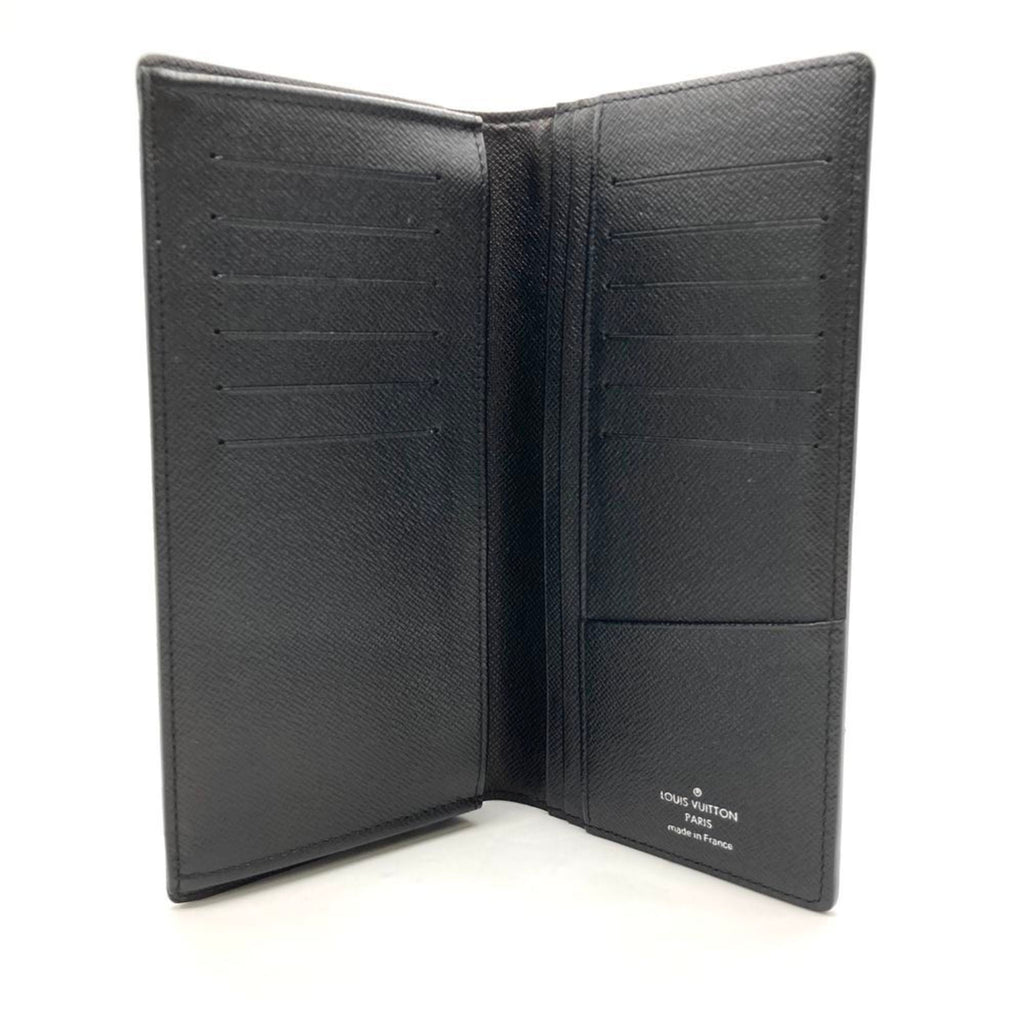 Louis Vuitton Portefeuille Brazza Long Wallet, Damier Graphite, Black with Silver Hardware, SP3069, Men's