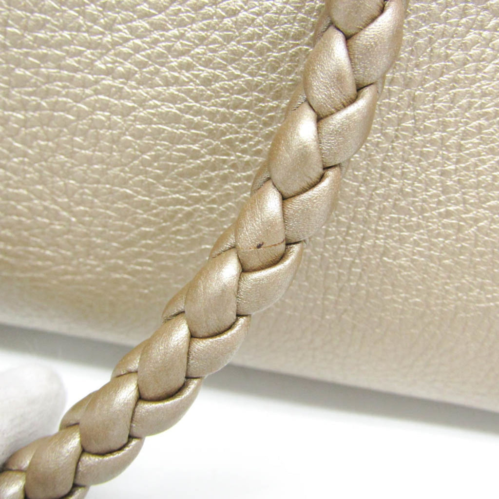 Gucci Bella 282300 Women's Leather Handbag,Shoulder Bag Gold