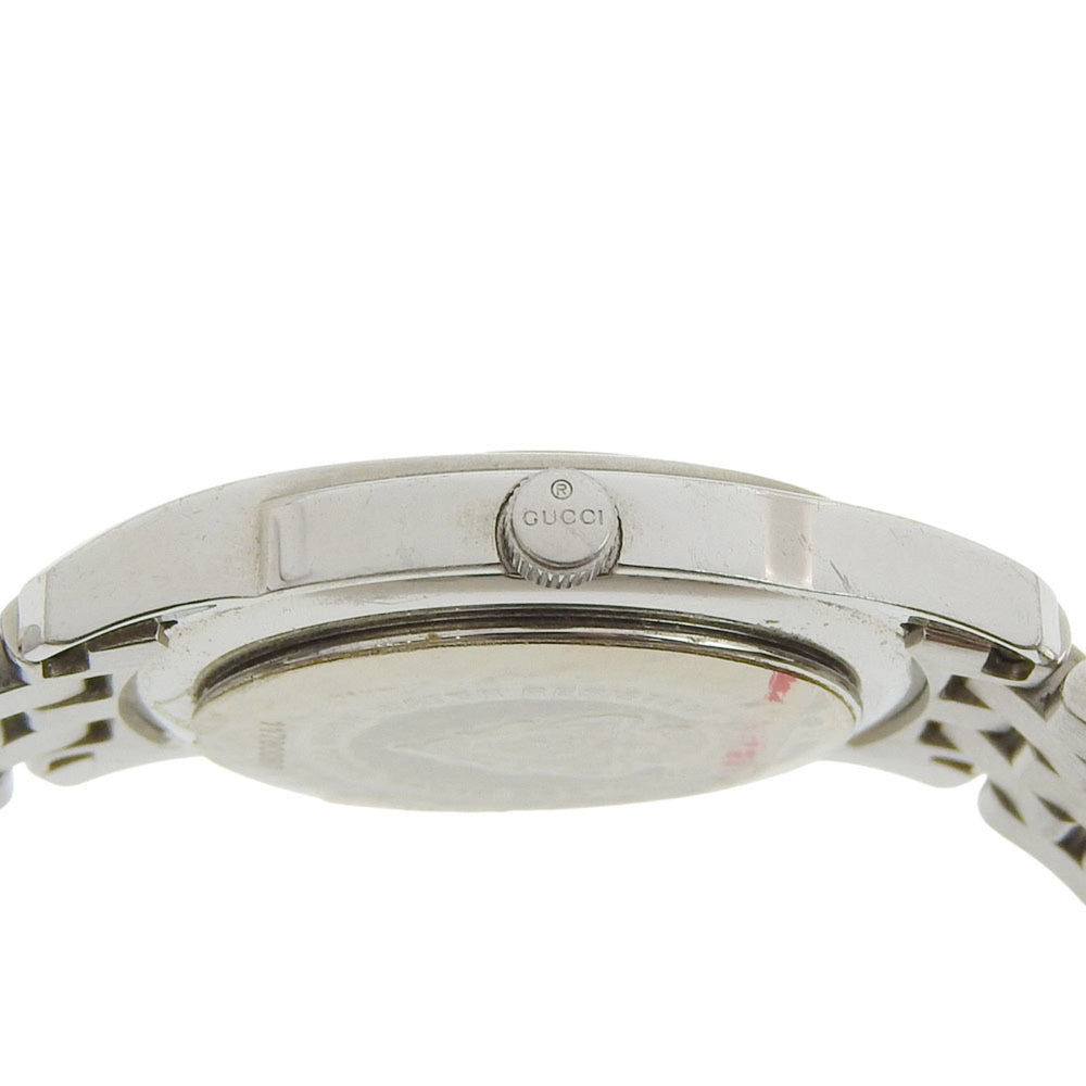 Gucci 5500L Stainless Steel Quartz Analog Watch with White Mother-of-Pearl Dial for Women — Good