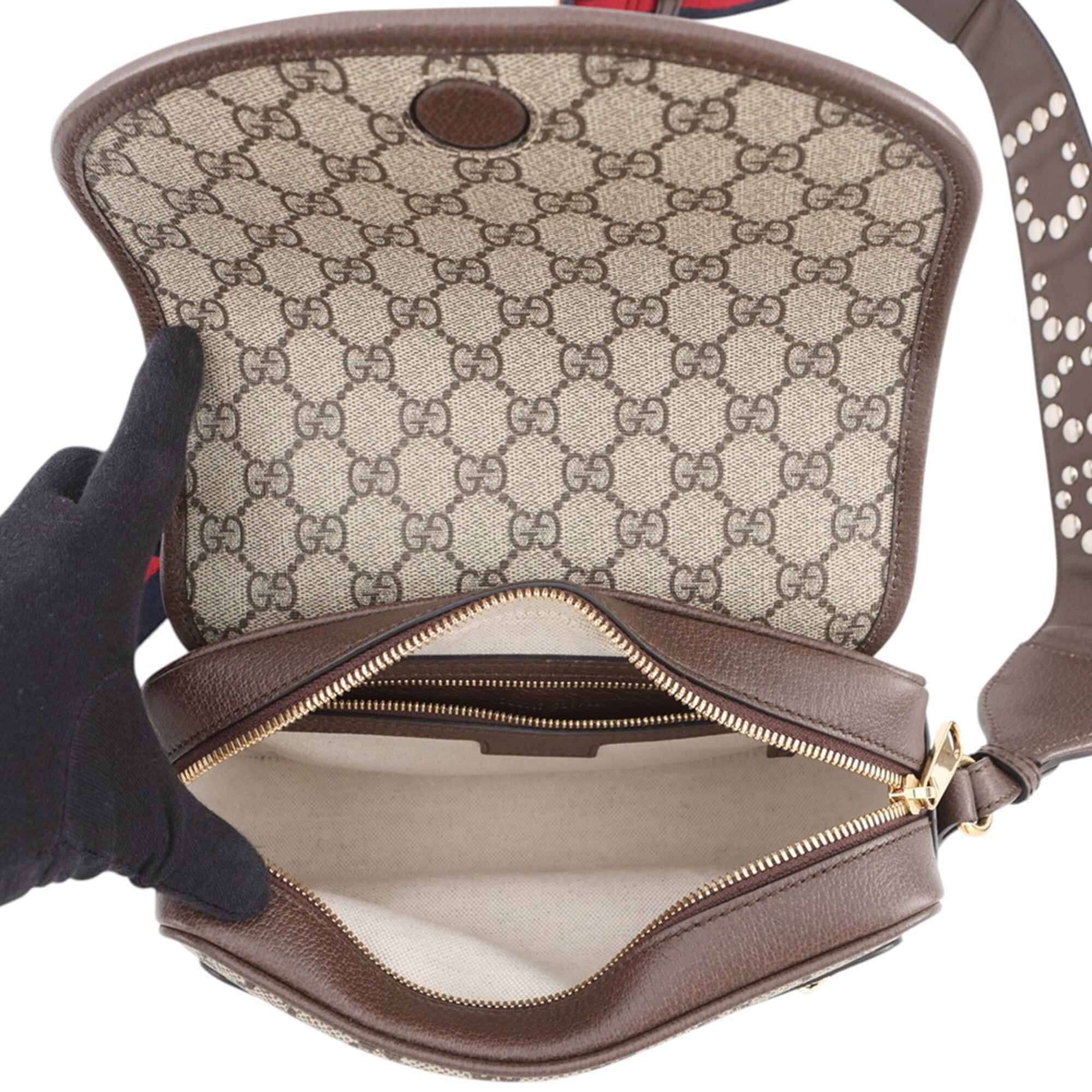Gucci Ophidia GG Supreme Small Shoulder Bag 722117 GUCCI Handbag — Like New