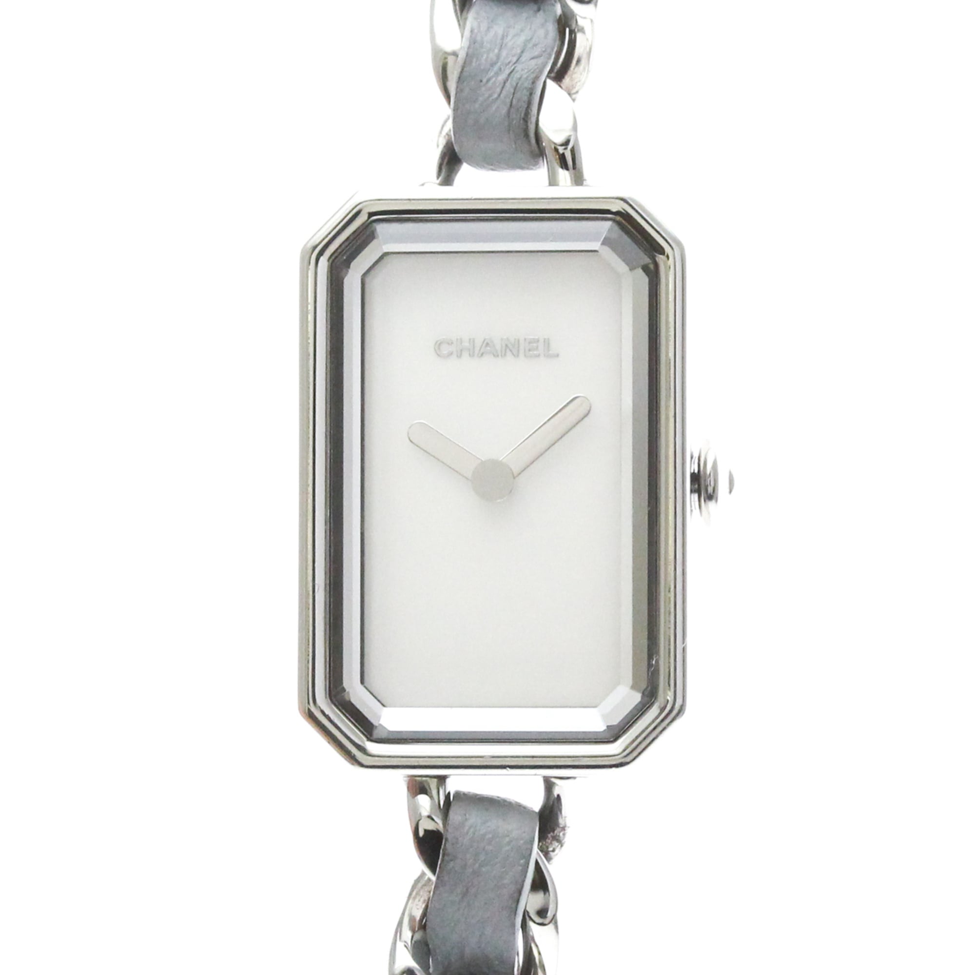 CHANEL Premiere Lock Steel Leather Quartz Ladies Wacth H4327 Polished — Very Good