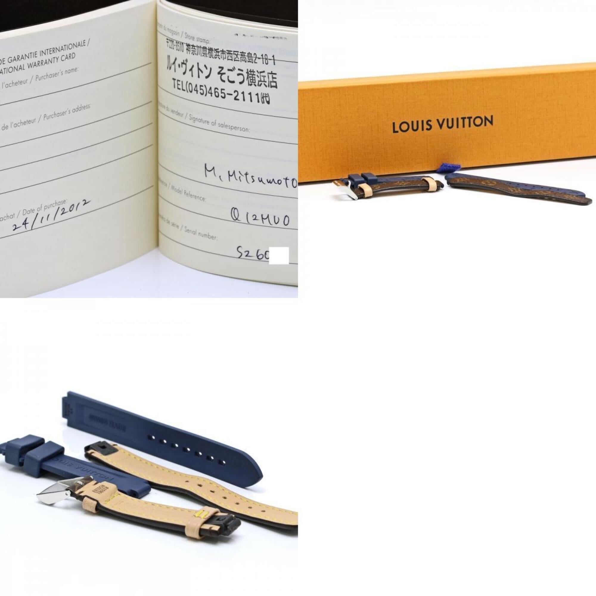 LOUIS VUITTON Tambour Disc PM Diamond Q12MU0 Women's Watch 40564 — Very Good