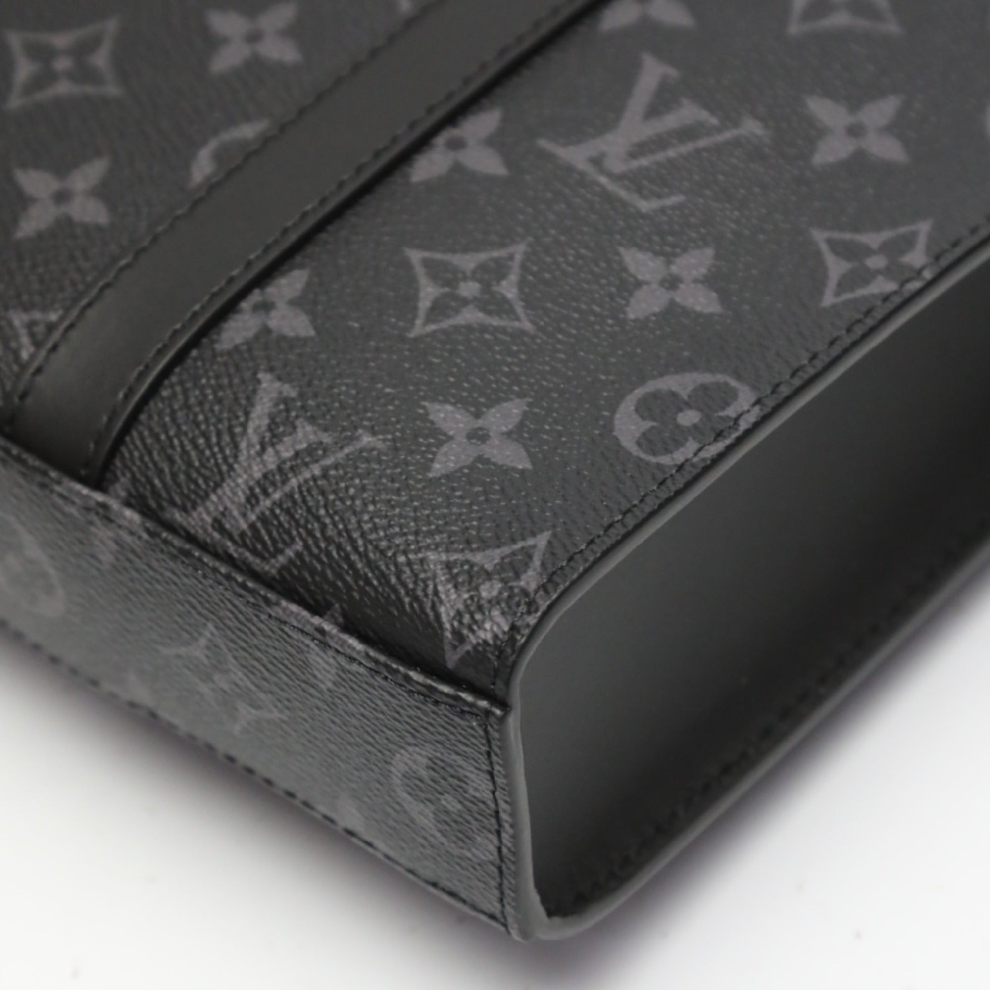 Louis Vuitton LOUIS VUITTON Tote Bag Shoulder Monogram Eclipse Sac Plat Cross Canvas M46456 Black LV — Like New